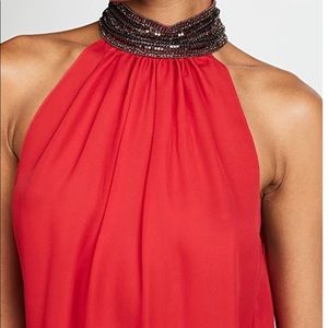 Ramy Brook Veronica beaded halter top